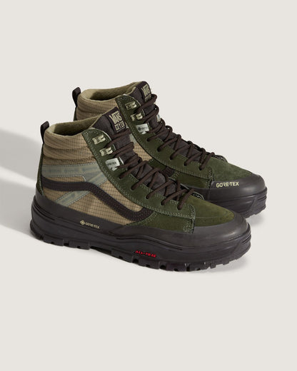 Vans Sk8-Hi GORE-TEX Insulated Shoe in Dark Green / Dark Brown