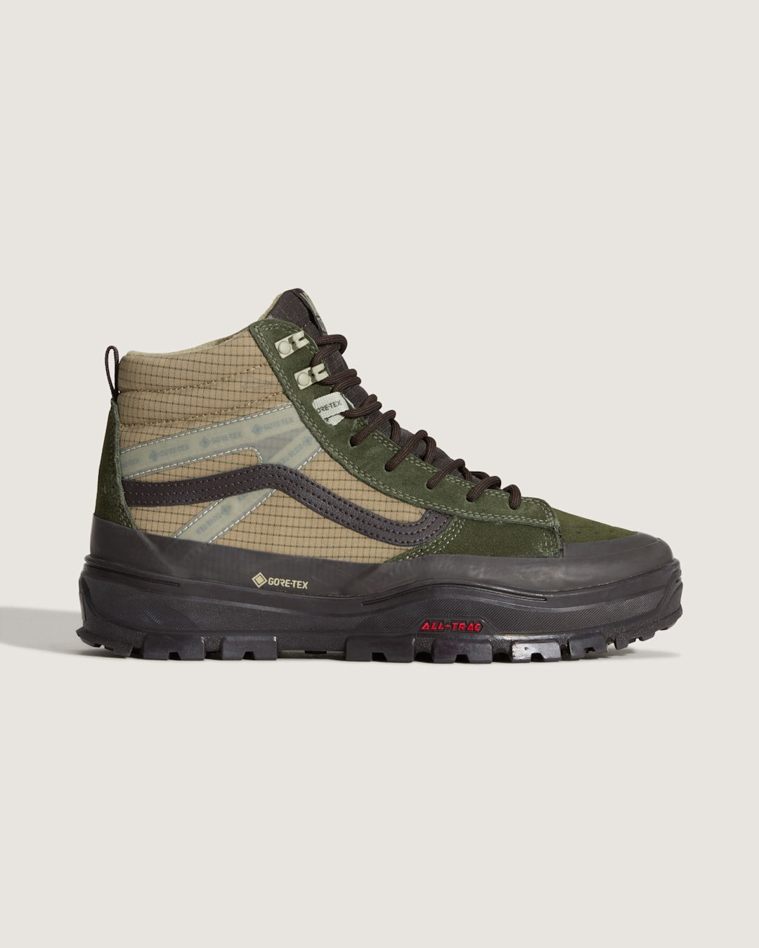 Vans Sk8-Hi GORE-TEX Insulated Shoe in Dark Green / Dark Brown