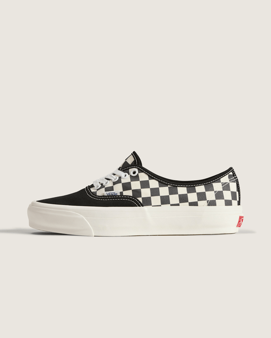 Vans Premium Authentic Checkerboard Shoe in Checkerboard Asphalt Grey / White