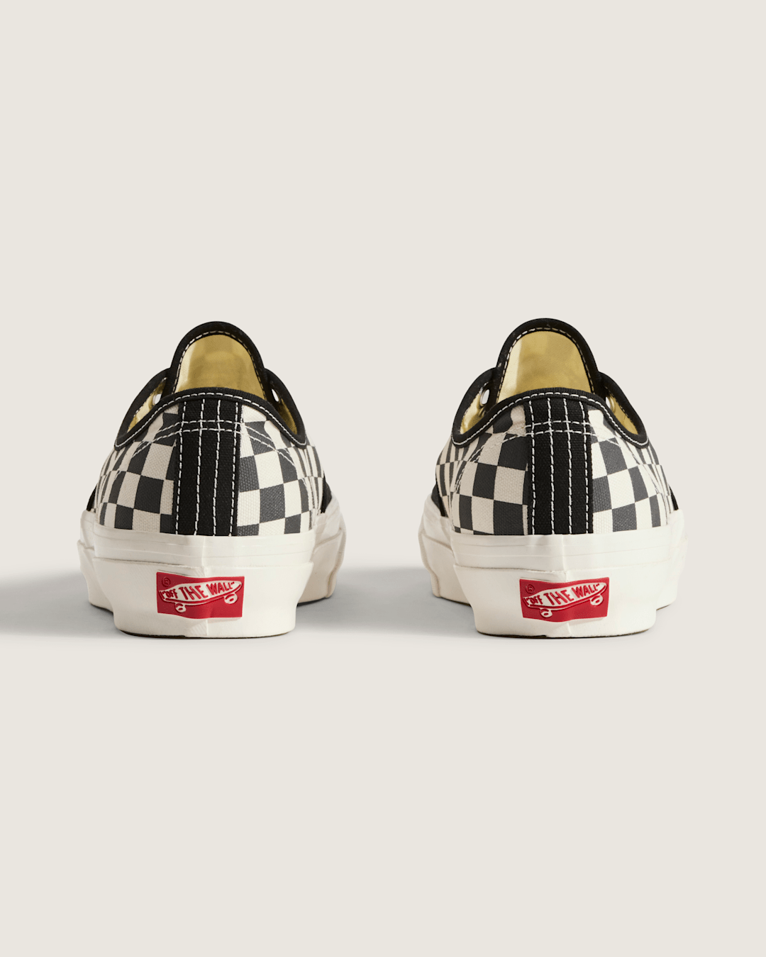 Vans Premium Authentic Checkerboard Shoe in Checkerboard Asphalt Grey / White