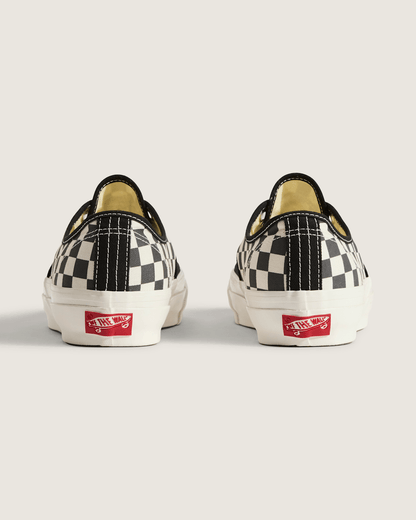 Vans Premium Authentic Checkerboard Shoe in Checkerboard Asphalt Grey / White