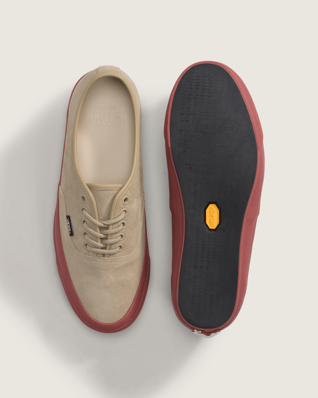 Vans OTW Authentic 44 Siped Vibram in Incense / Ochre Red
