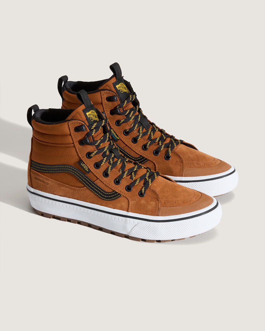 Vans Sk8-Hi Waterproof Insulated Shoe in Glazed Ginger Brown