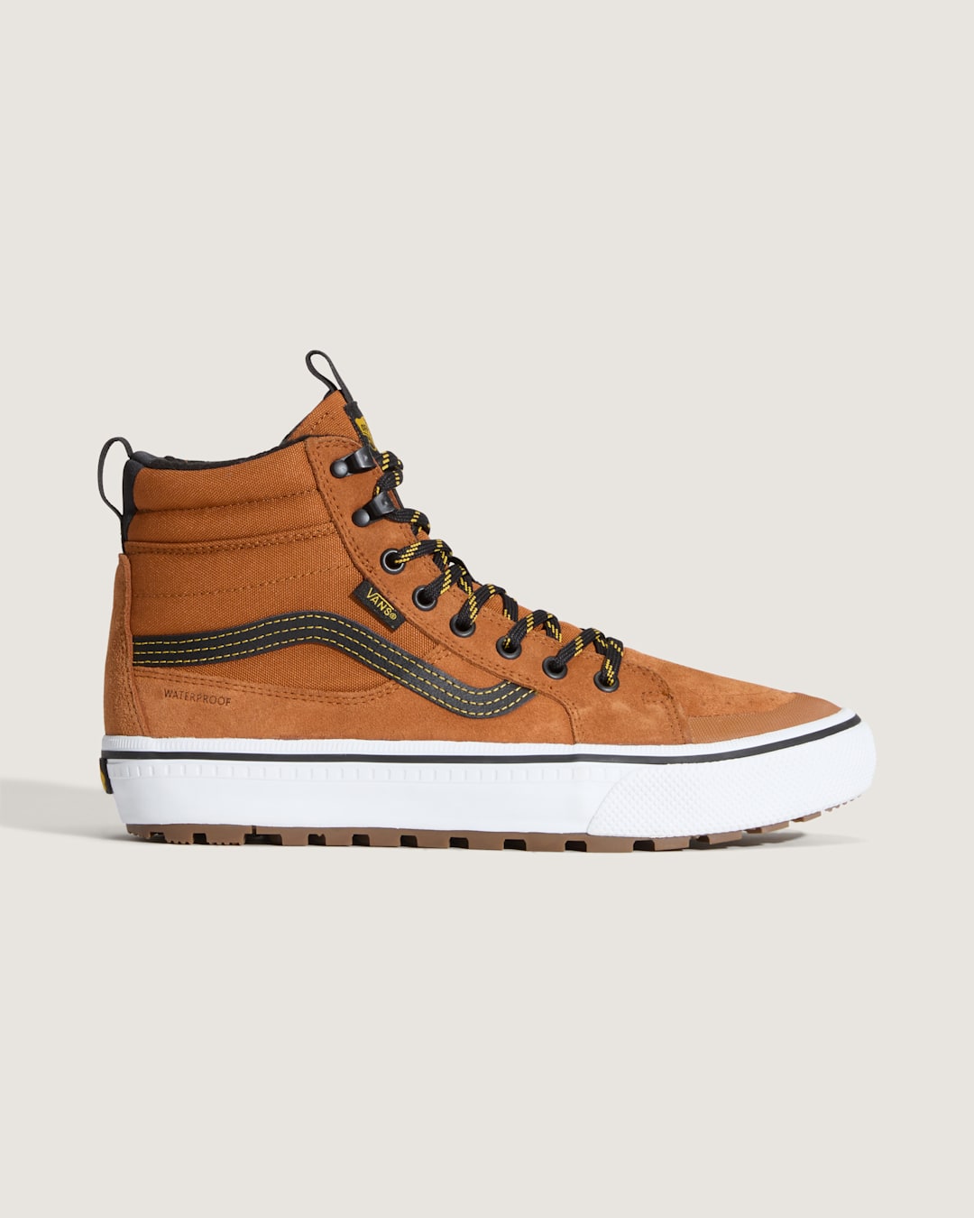Vans Sk8-Hi Waterproof Insulated Shoe in Glazed Ginger Brown