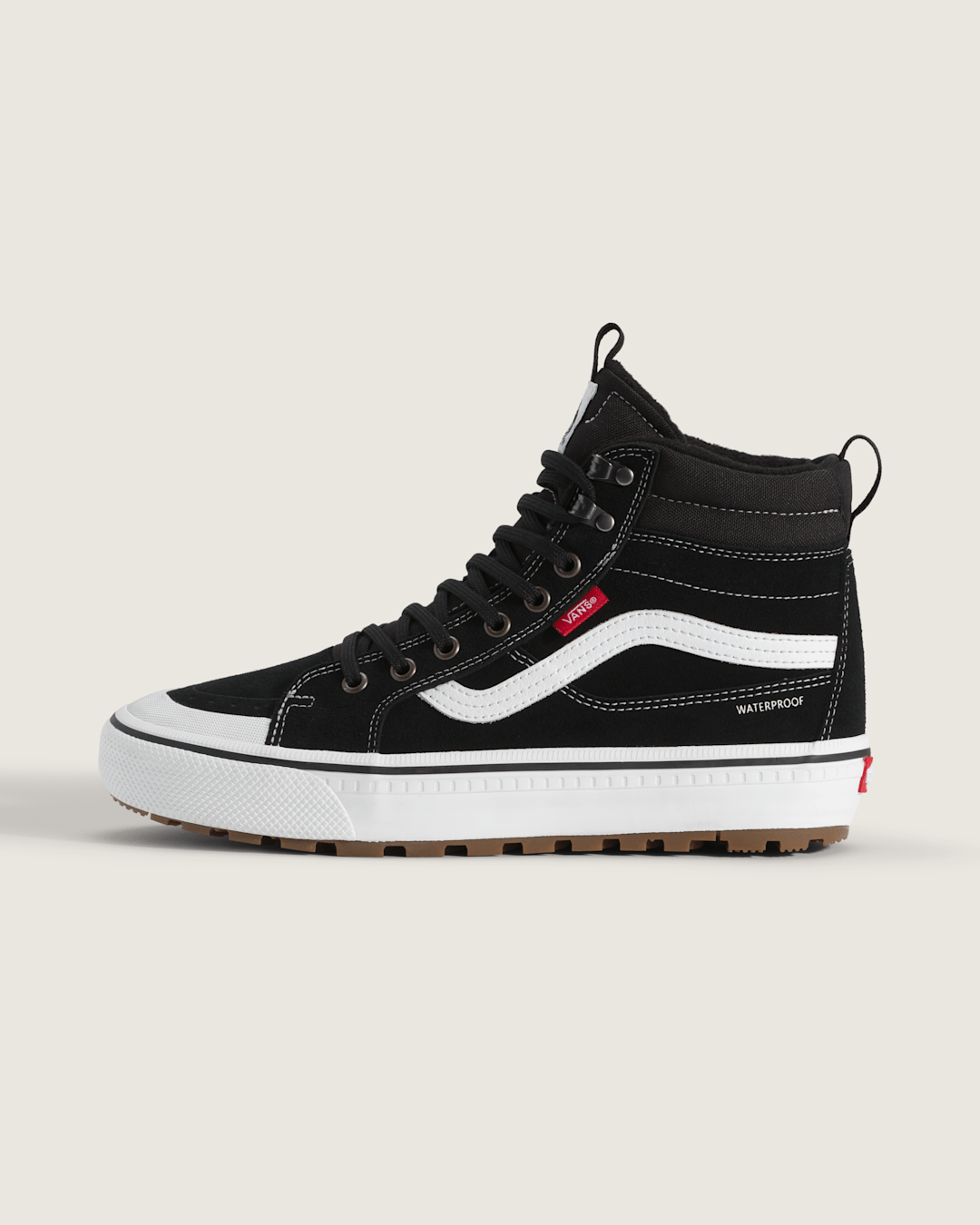 Vans Sk8-Hi Waterproof Insulated Shoe in Black / White