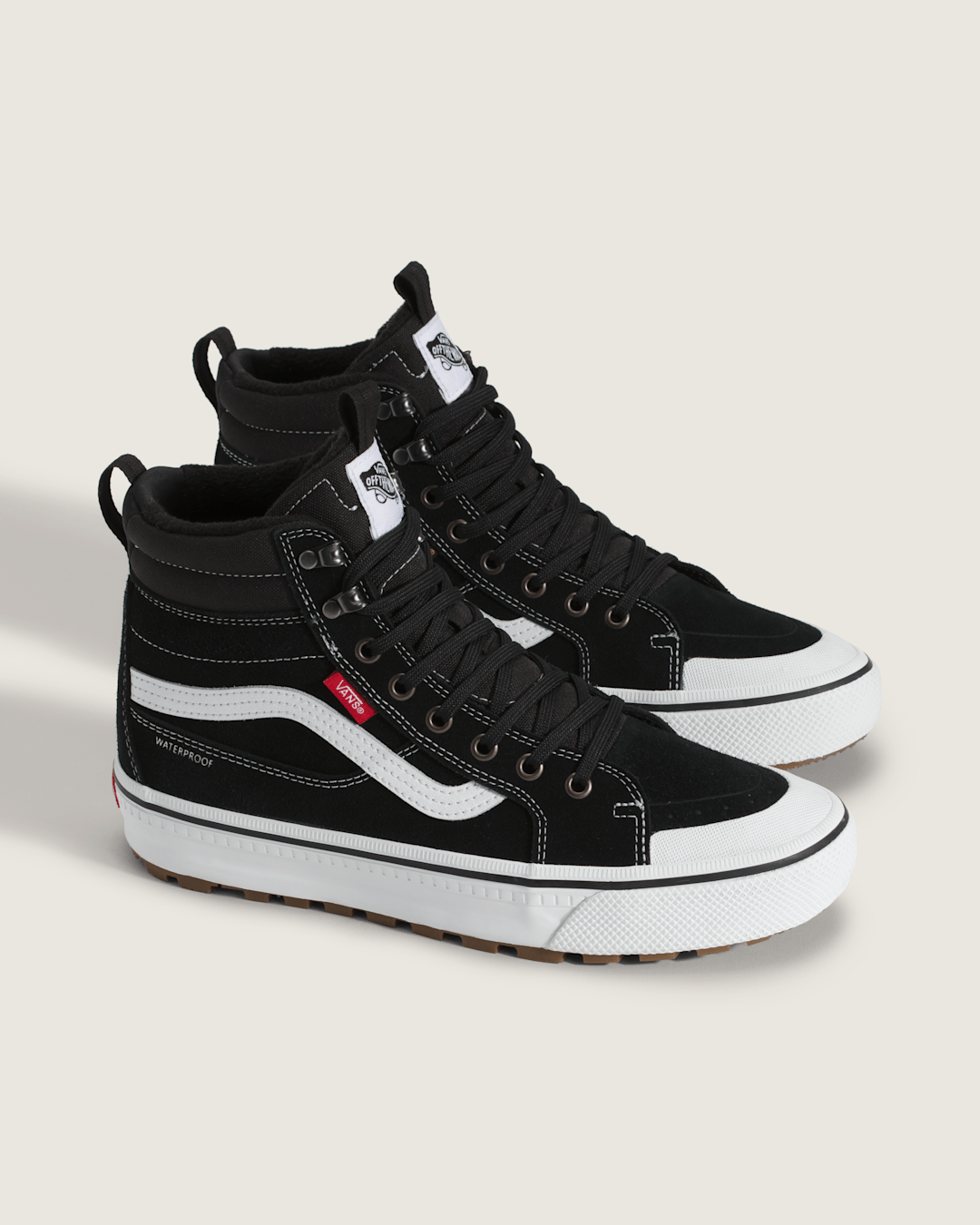 Vans Sk8-Hi Waterproof Insulated Shoe in Black / White
