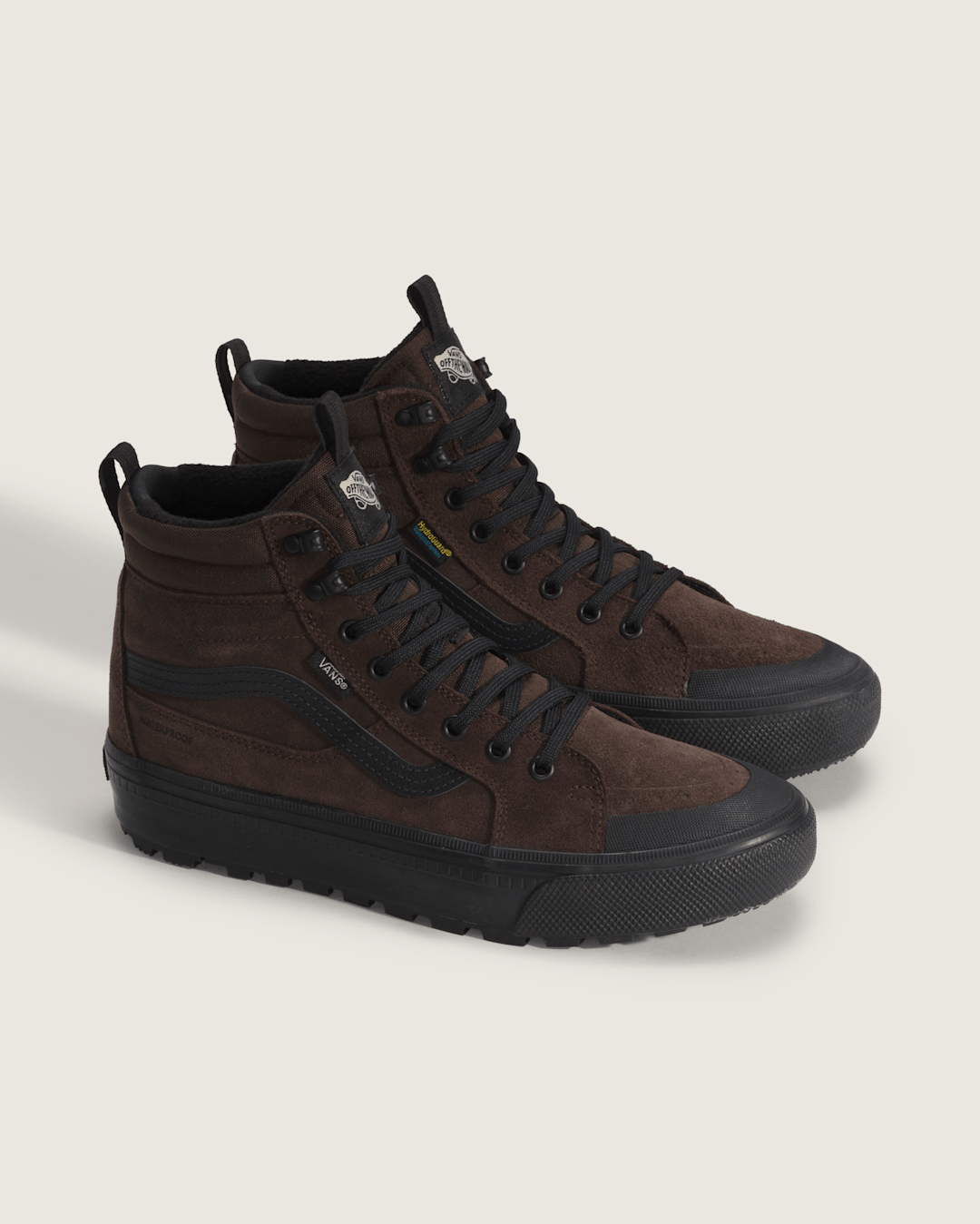 Vans Sk8-Hi Waterproof Insulated Shoe in Brown / Black
