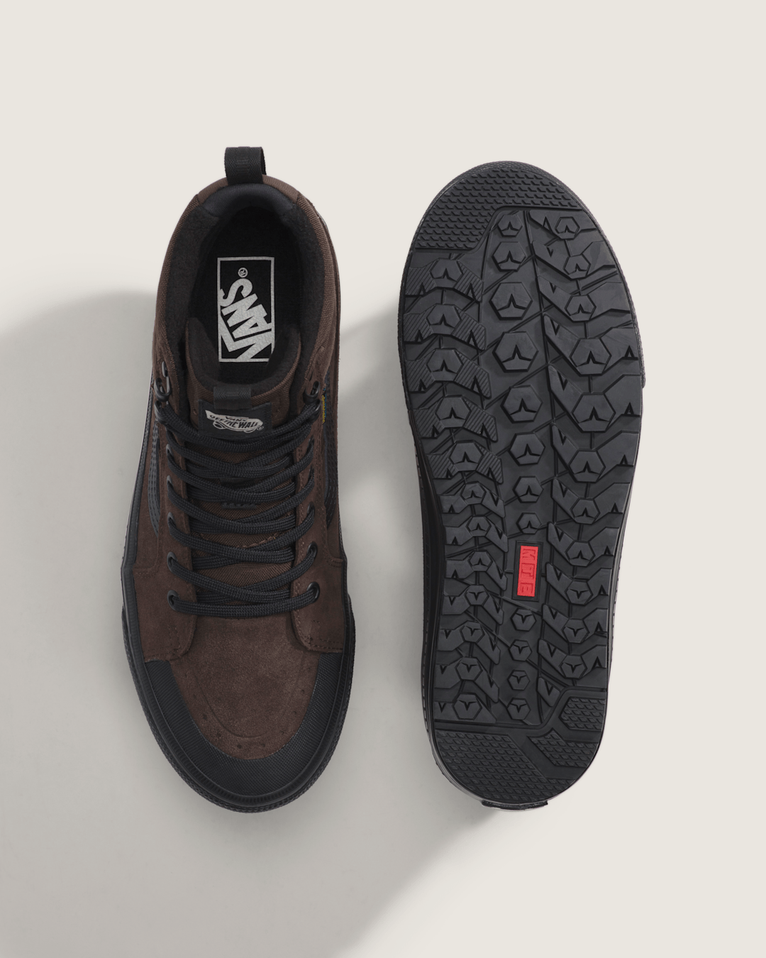 Vans Sk8-Hi Waterproof Insulated Shoe in Brown / Black