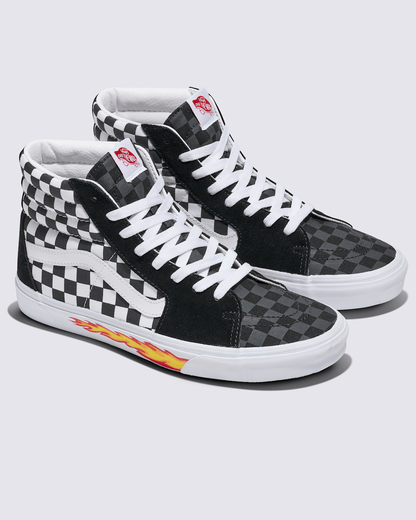 Vans Customs Sk8-Hi Checkerboard Shoe in Customs