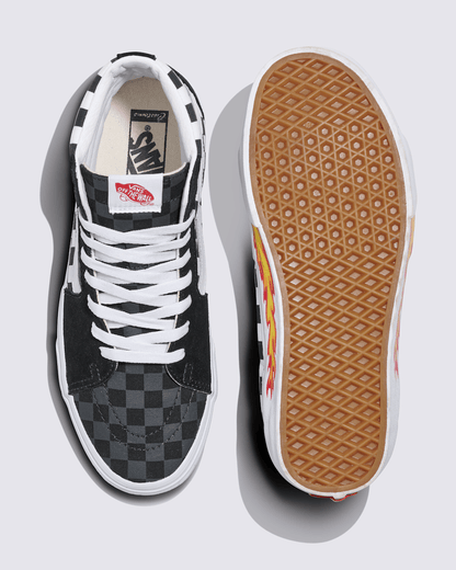Vans Customs Sk8-Hi Checkerboard Shoe in Customs