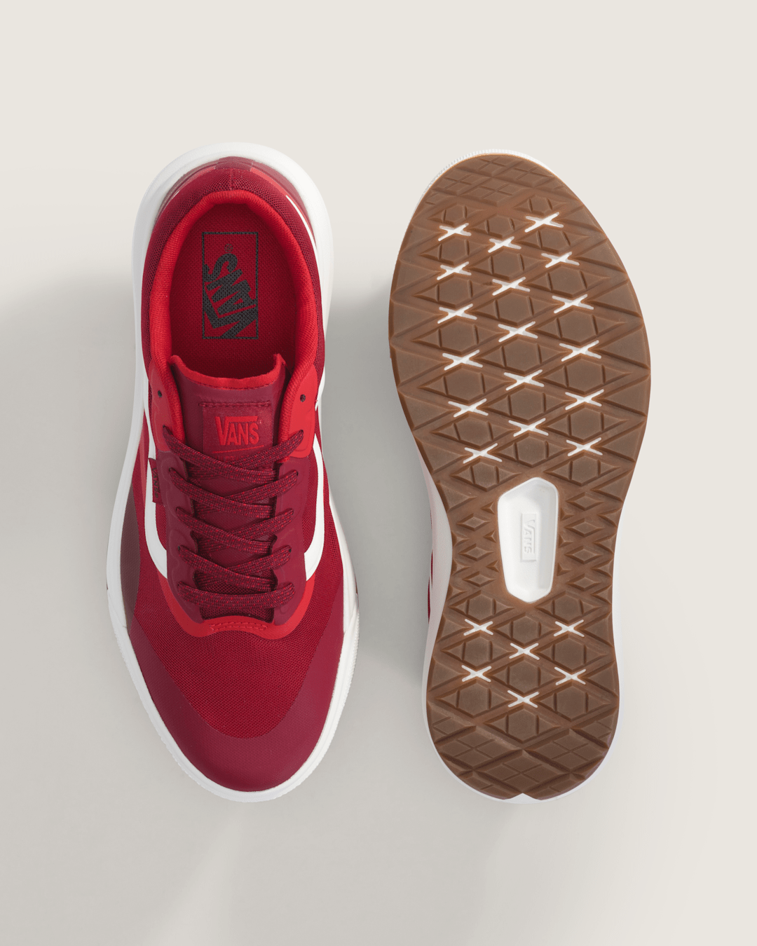 Vans UltraRange 2.0 Shoe in Bordeaux Red / Marshmallow White