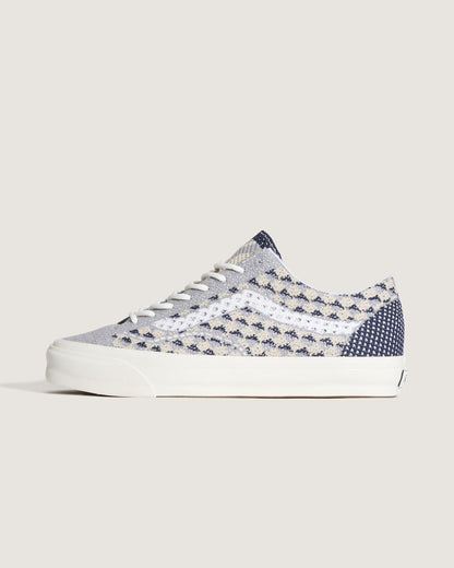 Vans Premium Old Skool Shoe in Geo Check Frost Grey