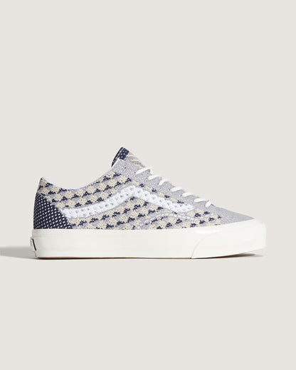 Vans Premium Old Skool Shoe in Geo Check Frost Grey