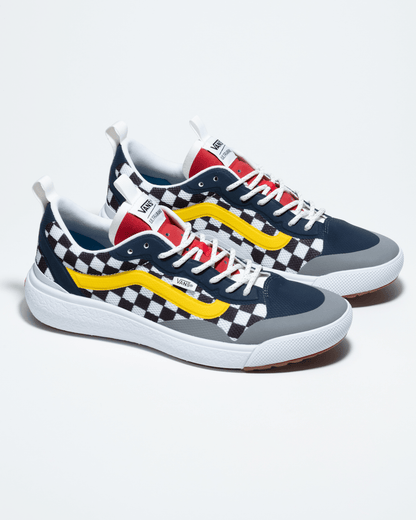 Vans Customs UltraRange EXO Checkerboard Shoe in Black / White