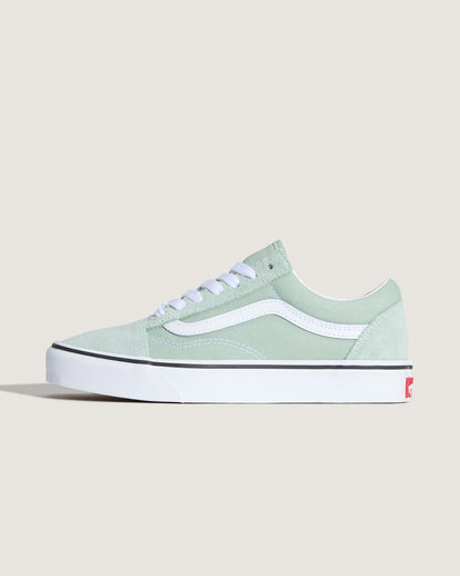 Vans Old Skool Shoe in Grey Olive Green
