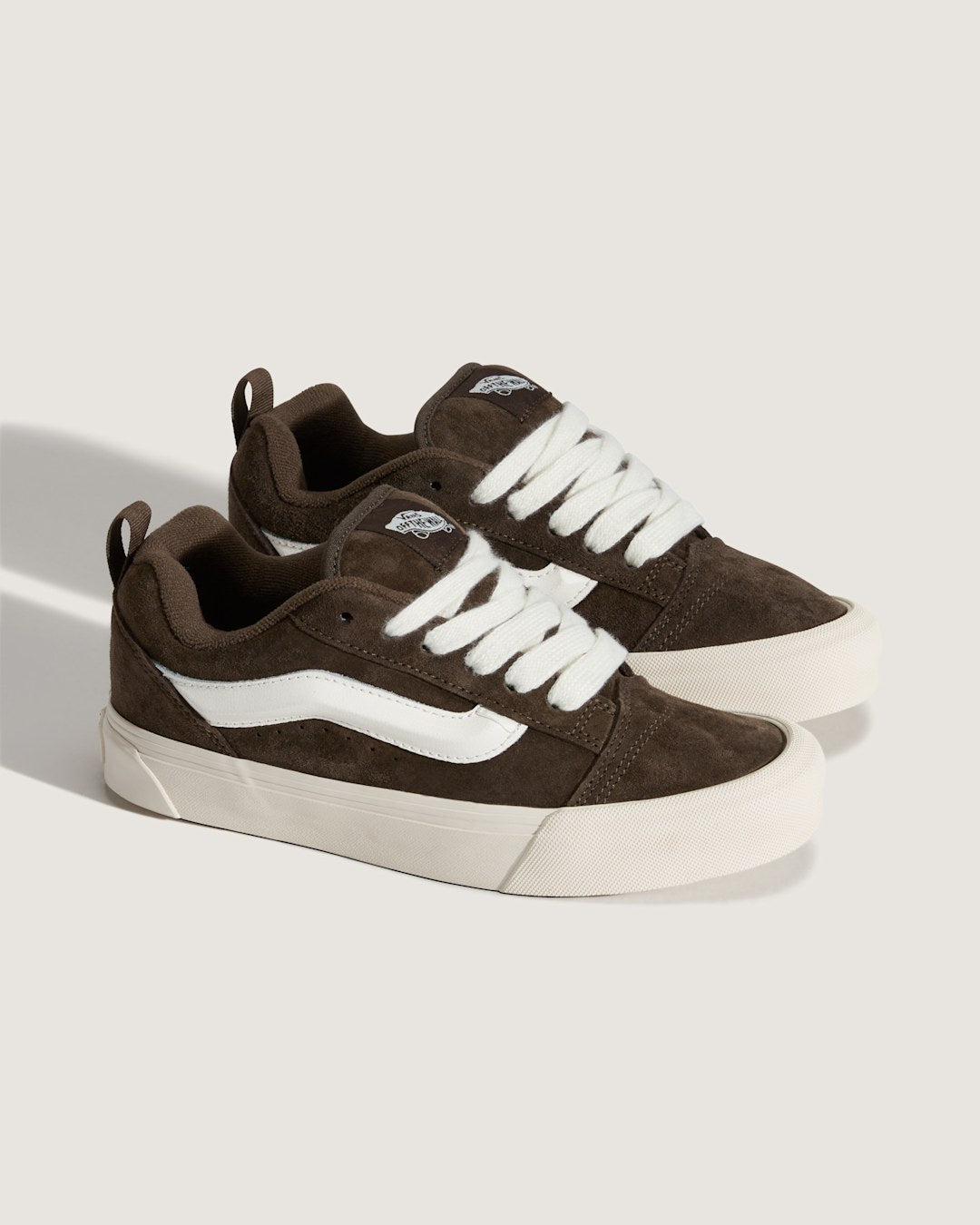Vans Knu Skool Shoe in Coal Brown