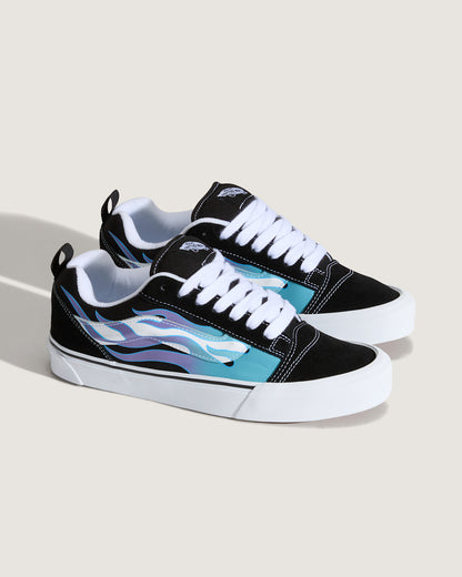 Vans Knu Skool Shoe in Black / Blue