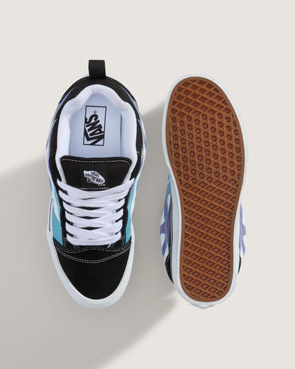 Vans Knu Skool Shoe in Black / Blue
