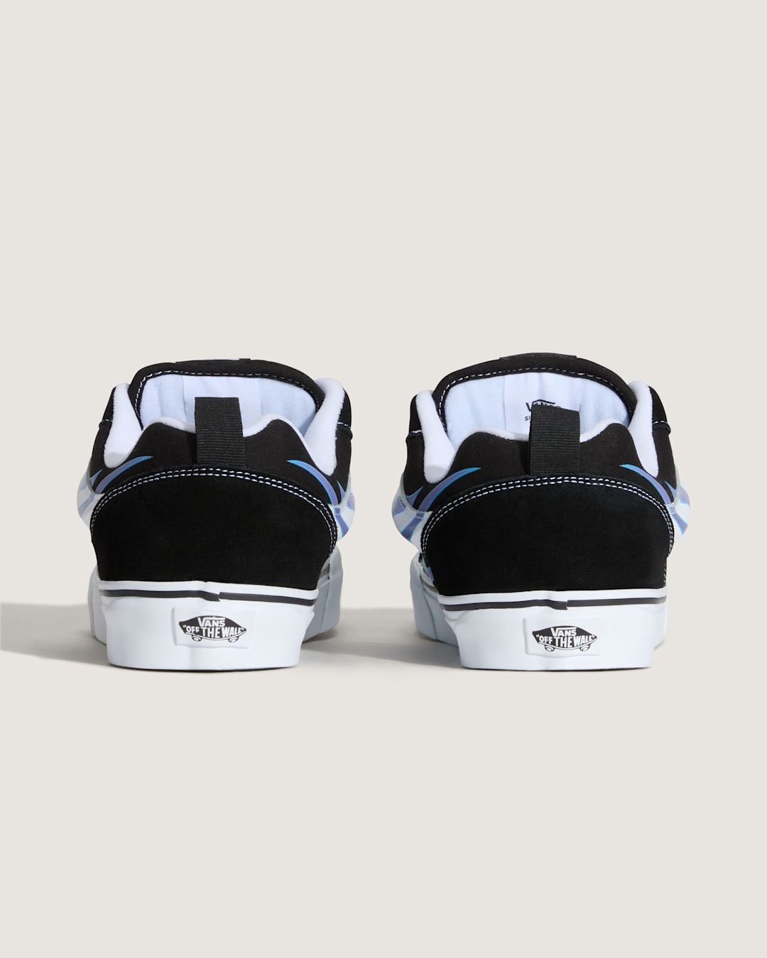 Vans Knu Skool Shoe in Black / Blue