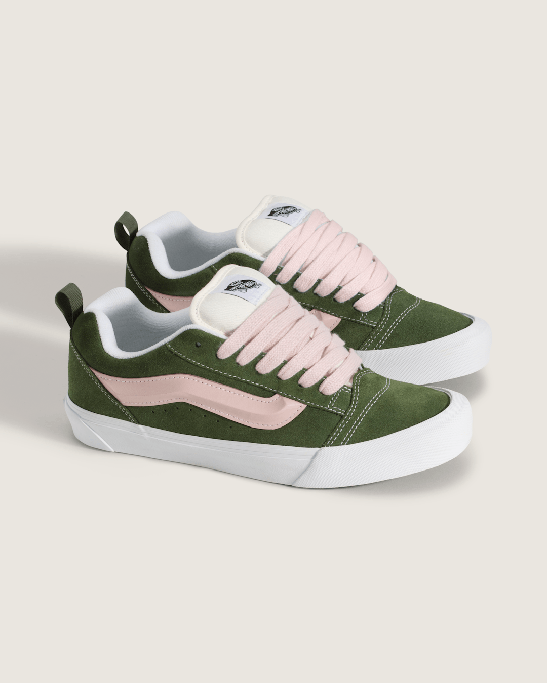 Vans Knu Skool Shoe in Pine Forest Green