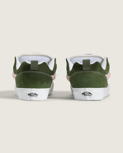 Vans Knu Skool Shoe in Pine Forest Green