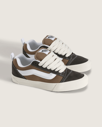 Vans Knu Skool Shoe in Light Brown / Dark Brown