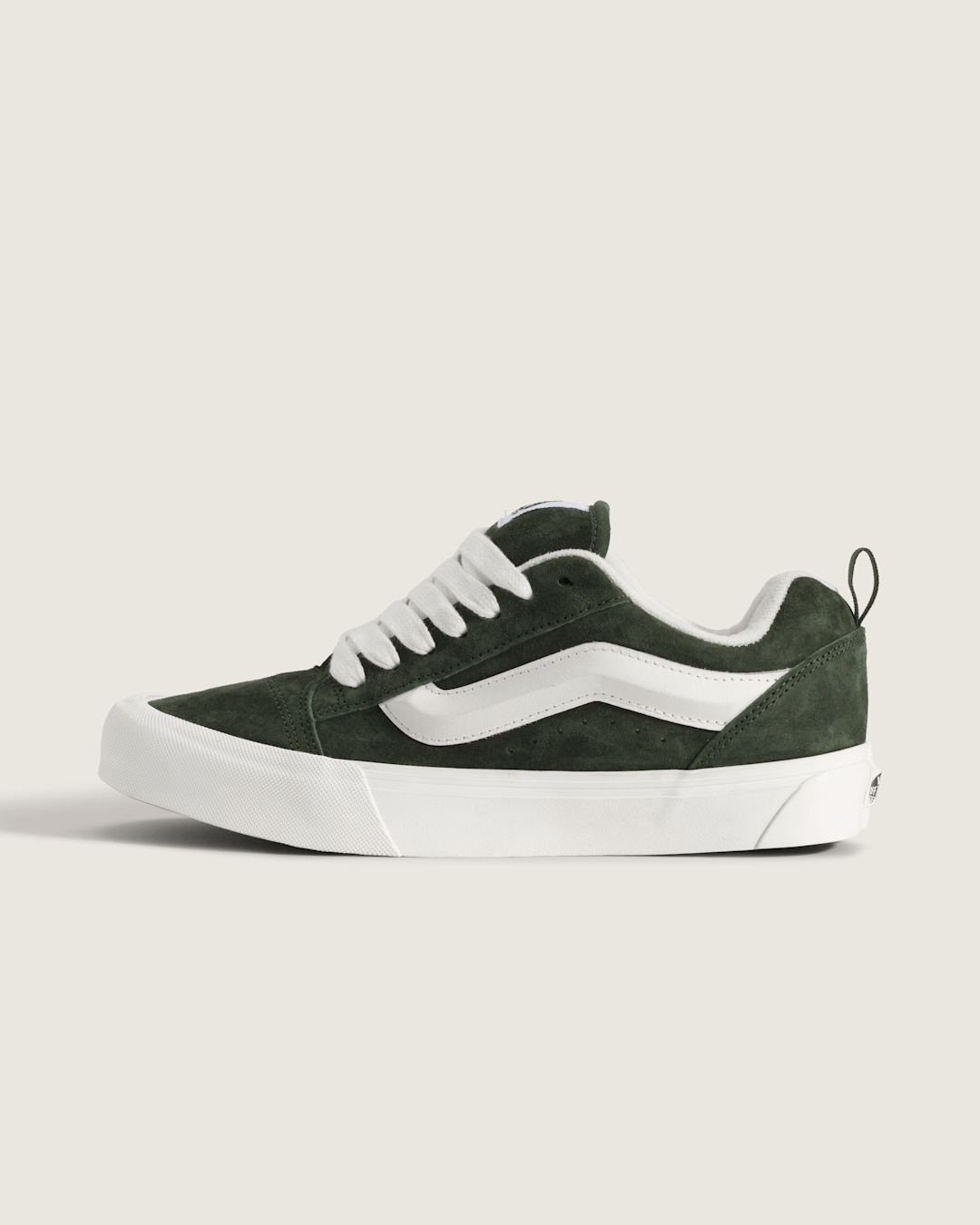 Vans Knu Skool Shoe in Dried Kelp Green