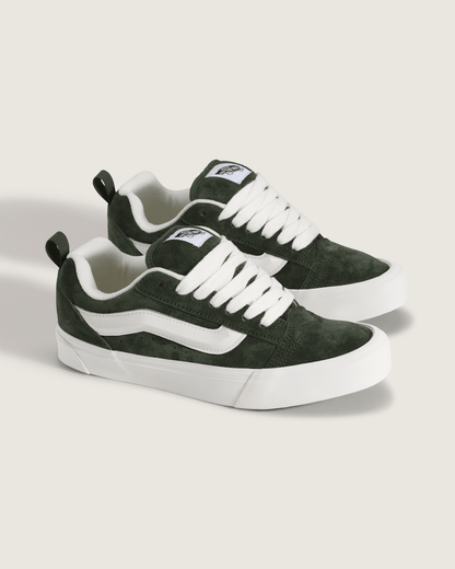 Vans Knu Skool Shoe in Dried Kelp Green