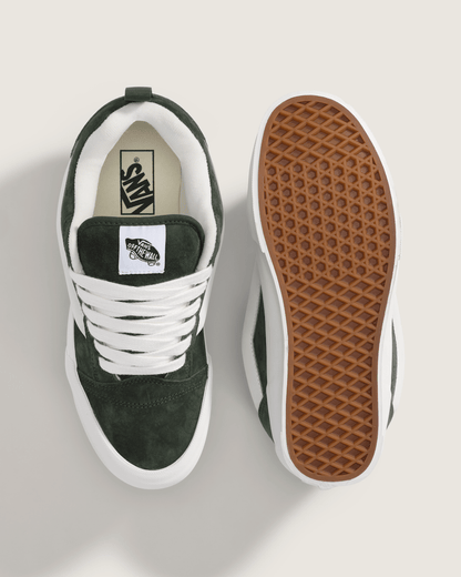 Vans Knu Skool Shoe in Dried Kelp Green