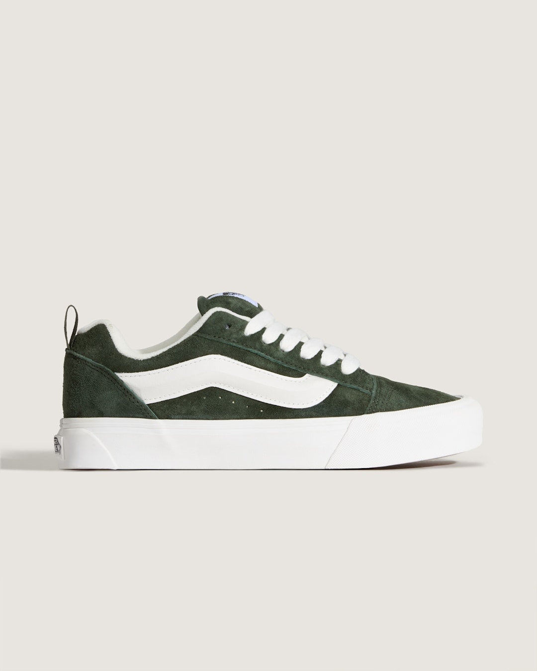 Vans Knu Skool Shoe in Dried Kelp Green