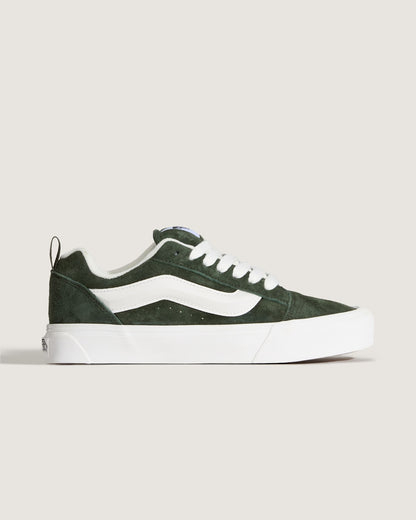 Vans Knu Skool Shoe in Dried Kelp Green
