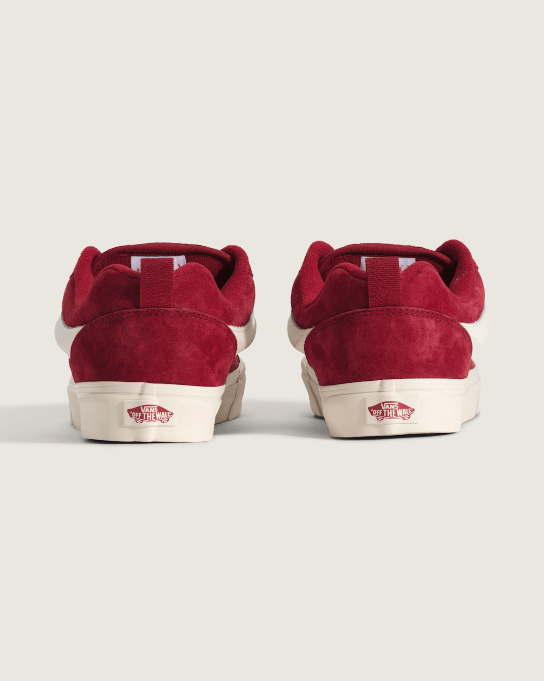 Vans Knu Skool Shoe in Bordeaux Red