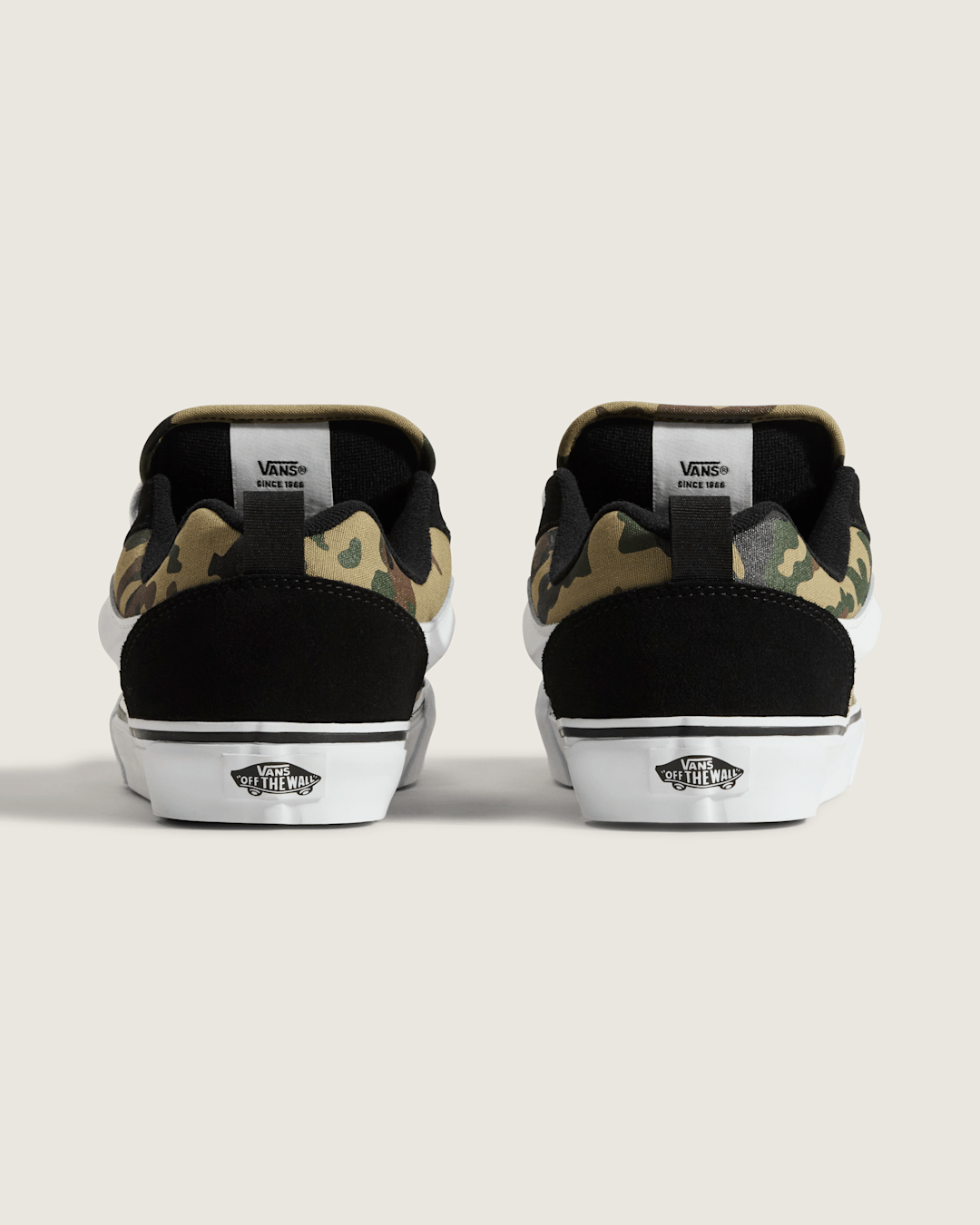 Vans Knu Skool Shoe in Camo Jungle Green
