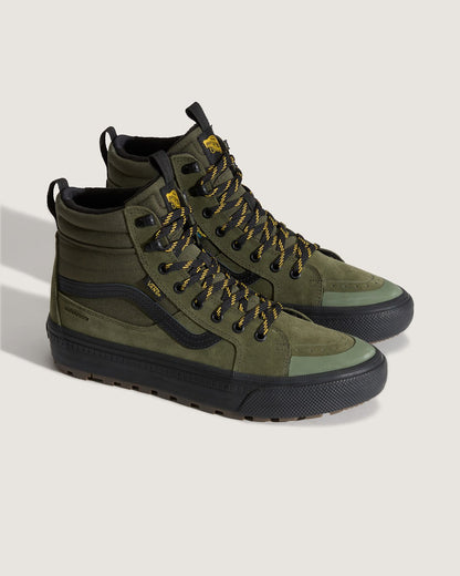 Vans Sk8-Hi Waterproof Insulated Shoe in Green / Black