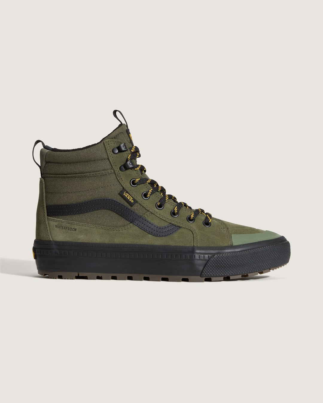 Vans Sk8-Hi Waterproof Insulated Shoe in Green / Black