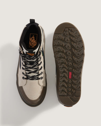 Vans Sk8-Hi Waterproof Insulated Shoe in Oatmeal Beige / Black