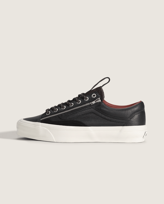 Vans Premium Old Skool Zip Shoe in Black