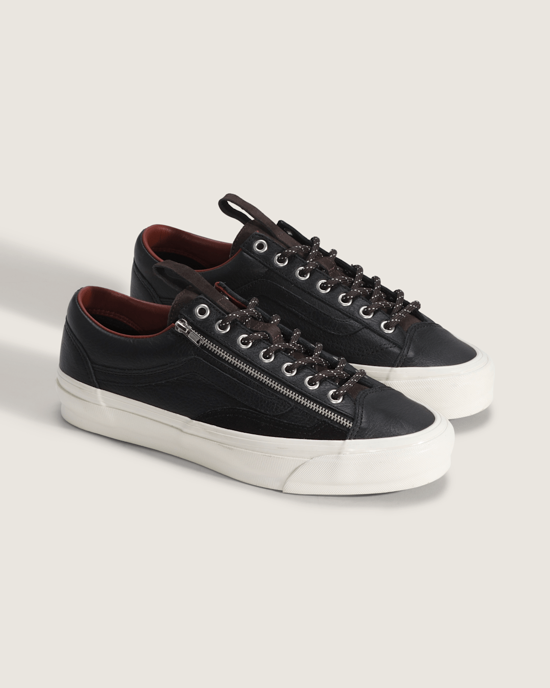 Vans Premium Old Skool Zip Shoe in Black