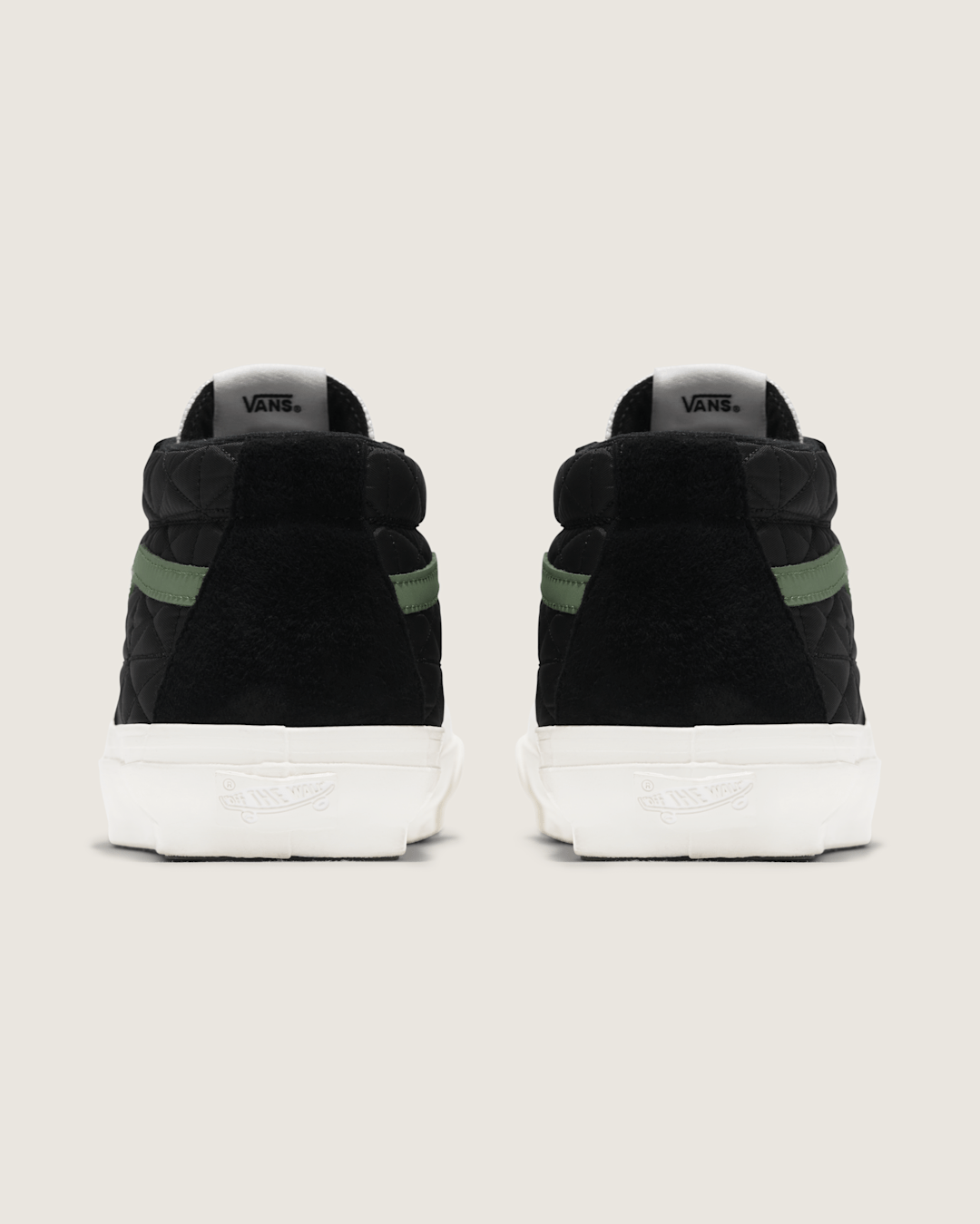 Vans Premium Sk8-Mid Shoe in Black / Green