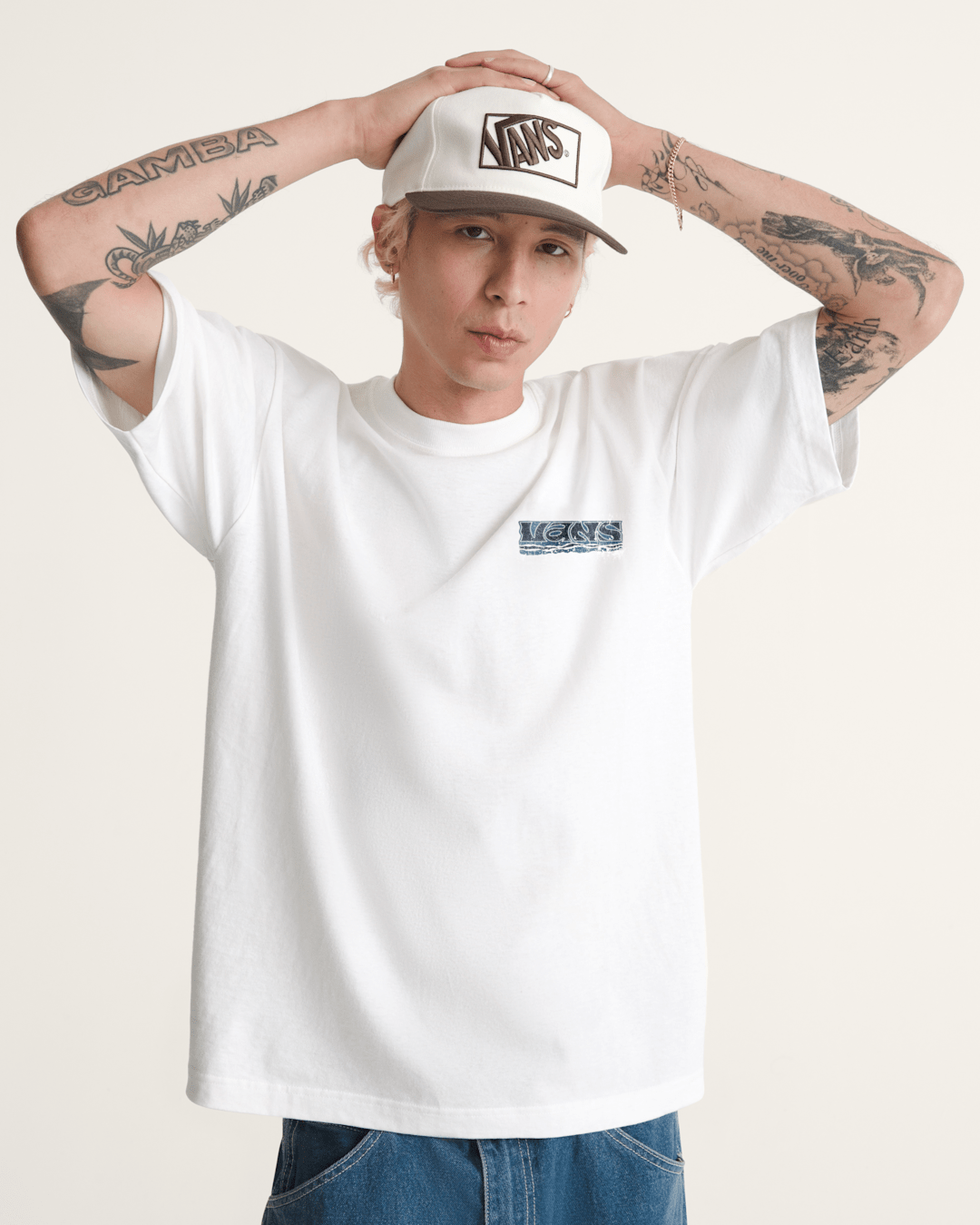 Vans New Heights T-Shirt in White