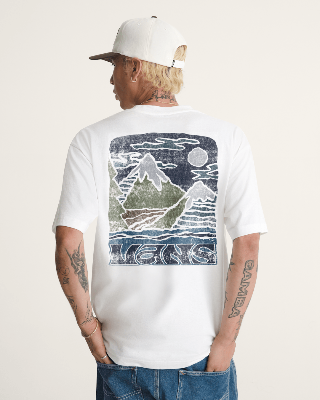 Vans New Heights T-Shirt in White