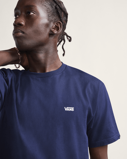 Vans Left Chest Logo T-Shirt in Navy Blue