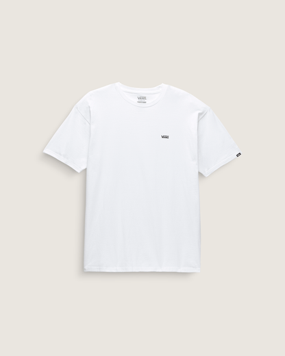Vans Left Chest Logo T-Shirt in White / Black