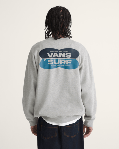 Vans Palms Crew Sweatshirt in Cement Heather