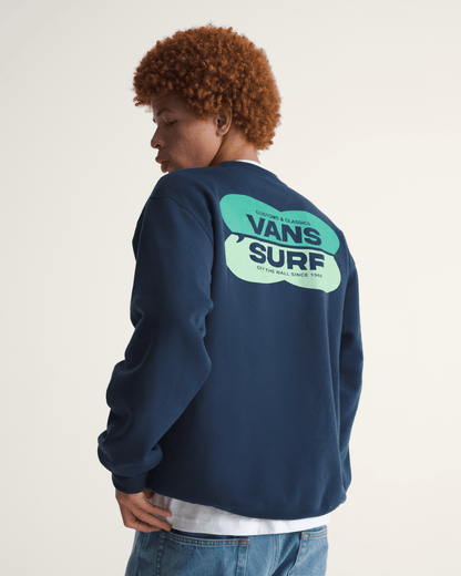 Vans Palms Crew Sweatshirt in Dress Blues