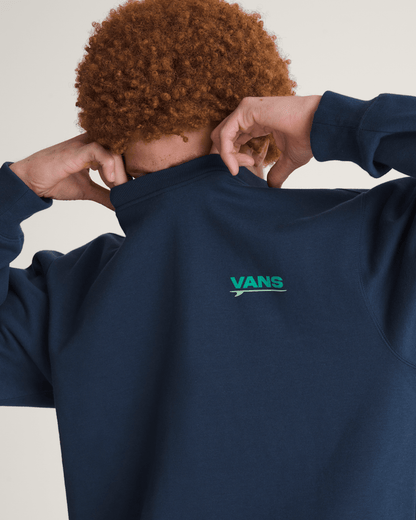 Vans Palms Crew Sweatshirt in Dress Blues
