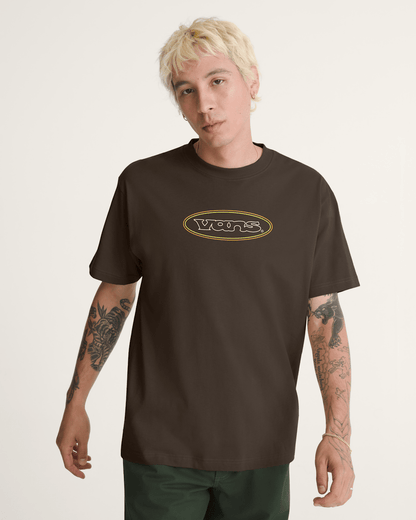 Vans Elevated Peaks T-Shirt in Demitasse Brown