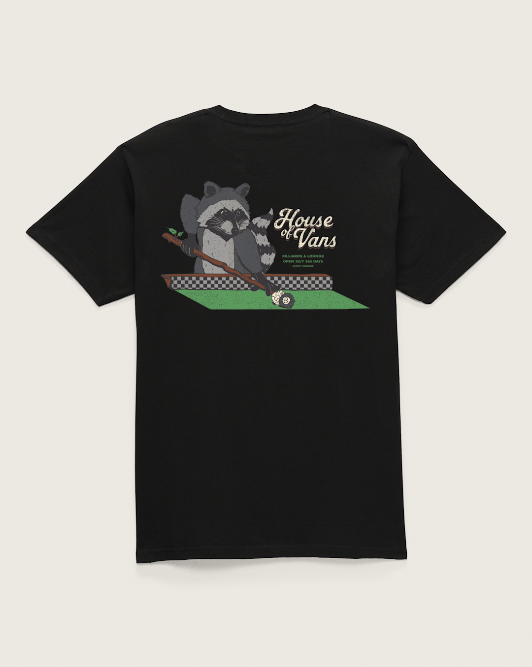Vans Billiards Lounge T-Shirt in Black