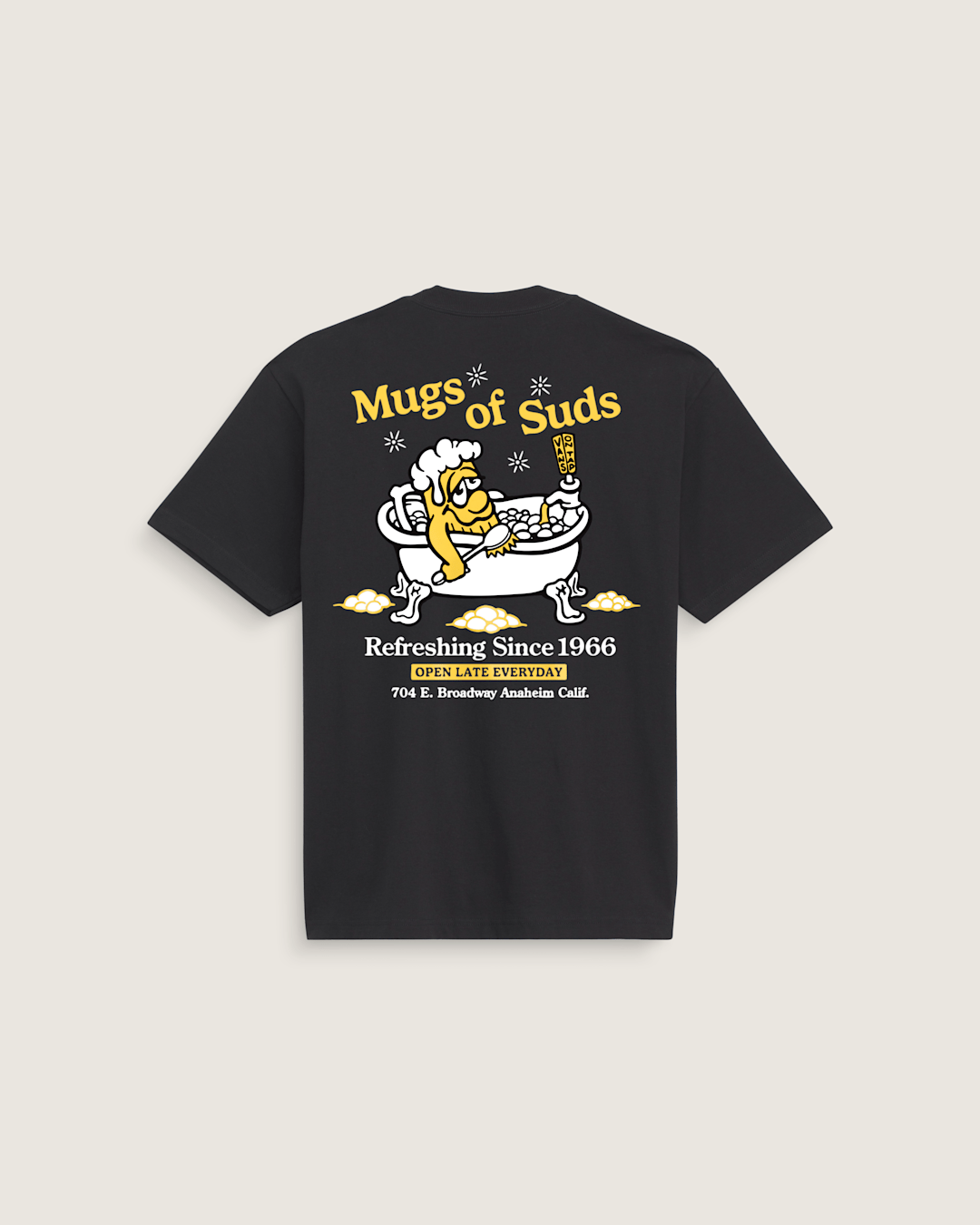 Vans Mugs of Suds T-Shirt in Black