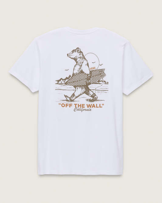 Vans California Bear Stroll T-Shirt in White